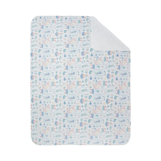 Cobija Sherpa Grande Patch Marino 150×125 cms