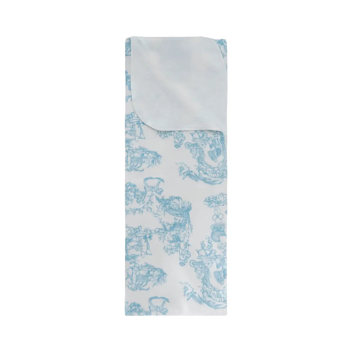 Manta Pequeña Sencilla 75×100 cms Toile de Jouy Azul