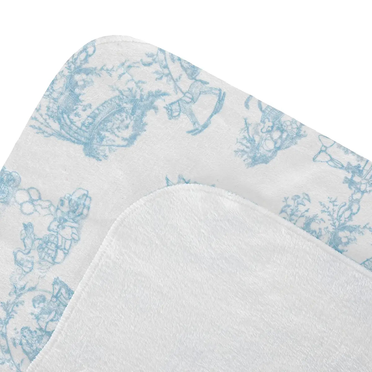 Manta Pequeña Sencilla 75×100 cms Toile de Jouy Azul