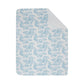 Manta Pequeña Sencilla 75×100 cms Toile de Jouy Azul