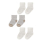 Medias de algodón para bebé 3 pares (2 marfil, 1 beige)