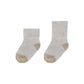 Medias de algodón para bebé 3 pares (2 beige, 1 marfil)