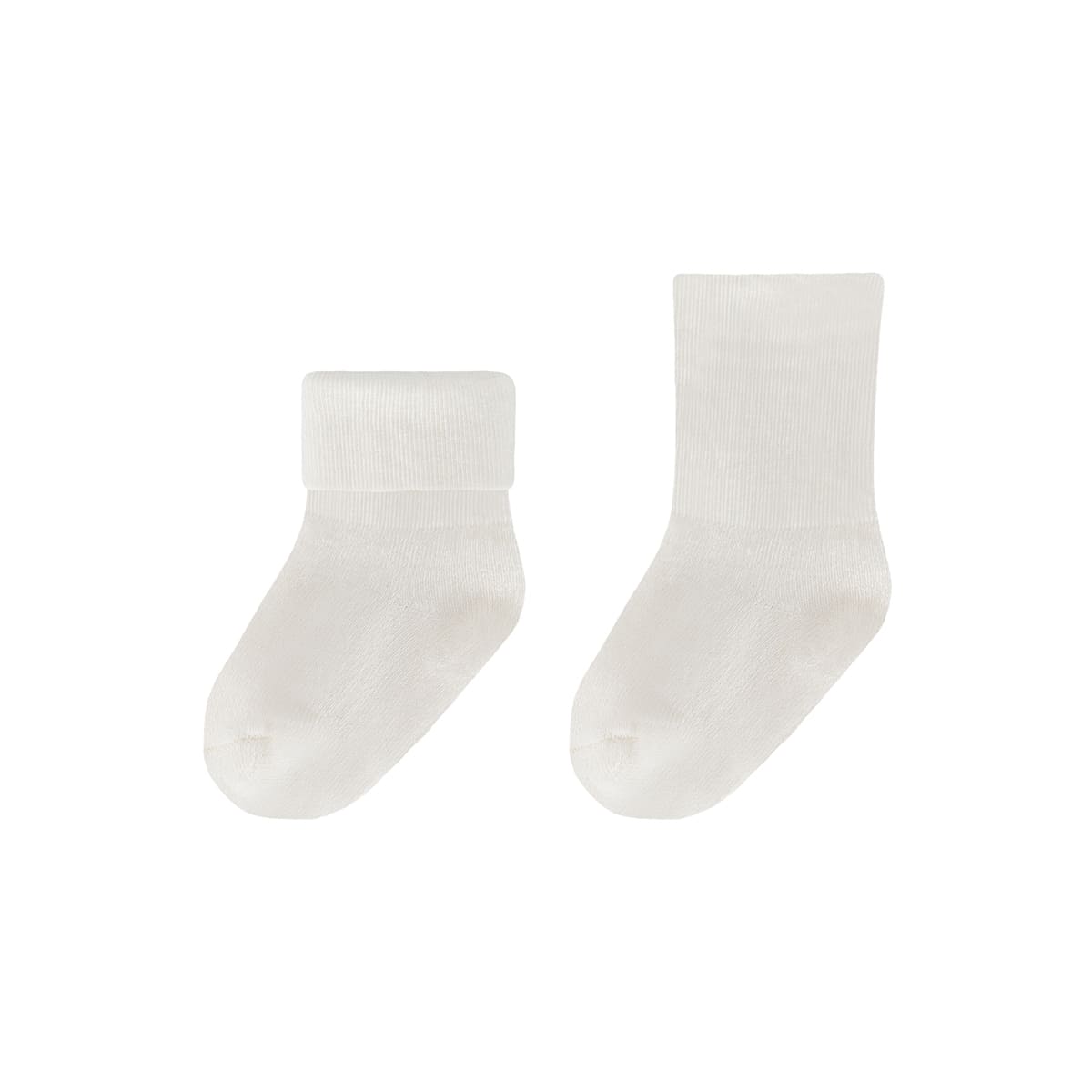 Medias de algodón para bebé 3 pares (2 beige, 1 marfil)