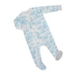 Pijama Fleece Enteriza Toile de Jouy Azul