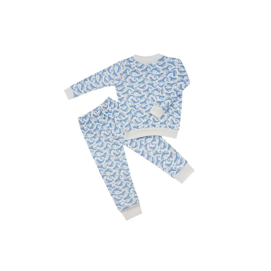 Pijama Fleece Dos Piezas Ballenas
