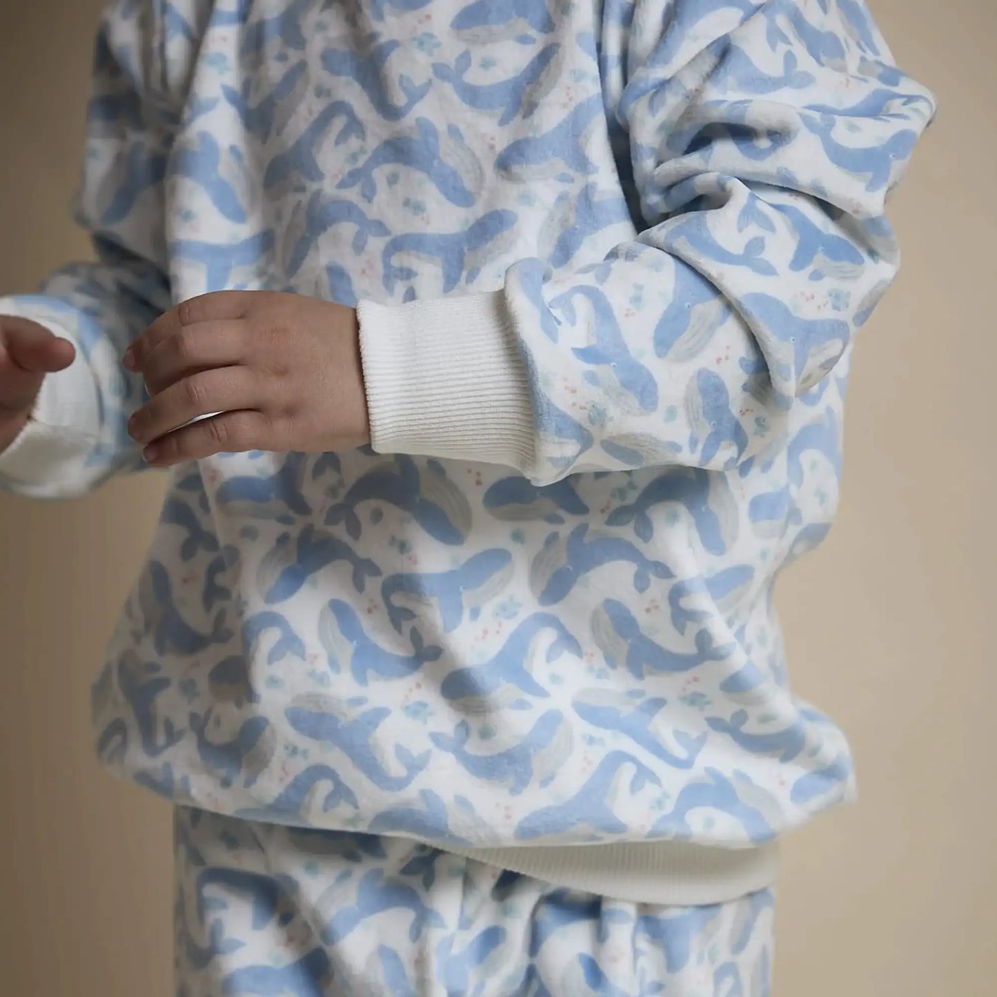 Pijama Fleece Dos Piezas Ballenas