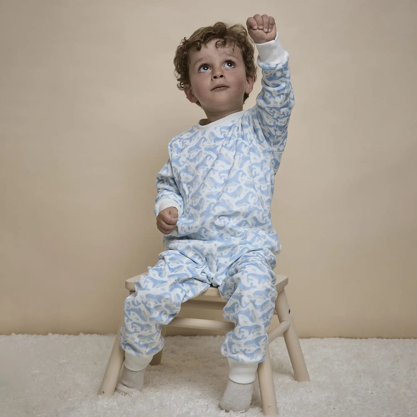 Pijama Fleece Dos Piezas Ballenas
