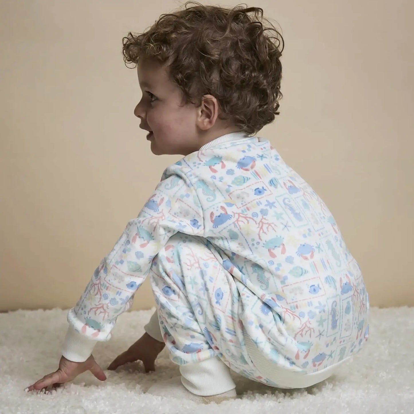 Pijama Fleece Dos Piezas Patch Marino