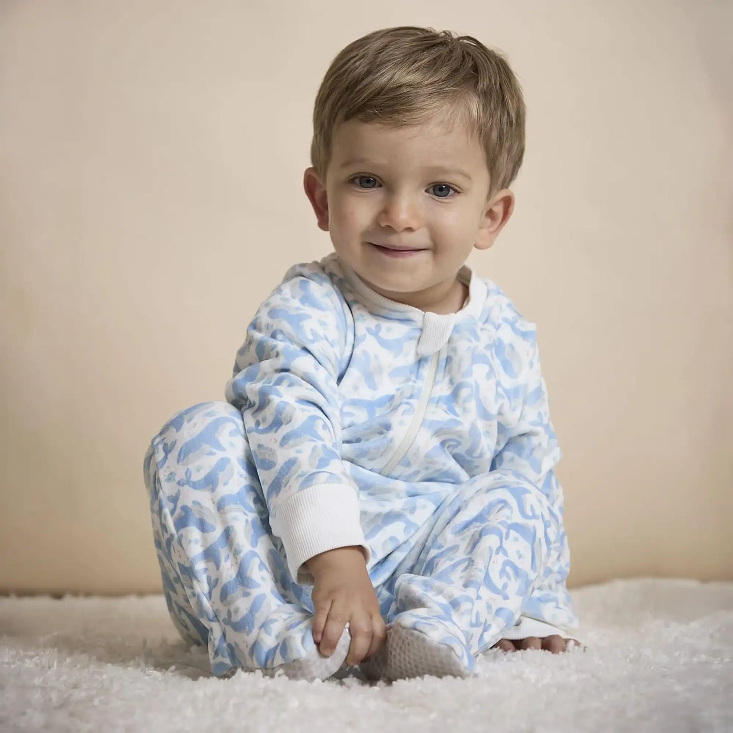 Pijama Fleece Enteriza Ballenas