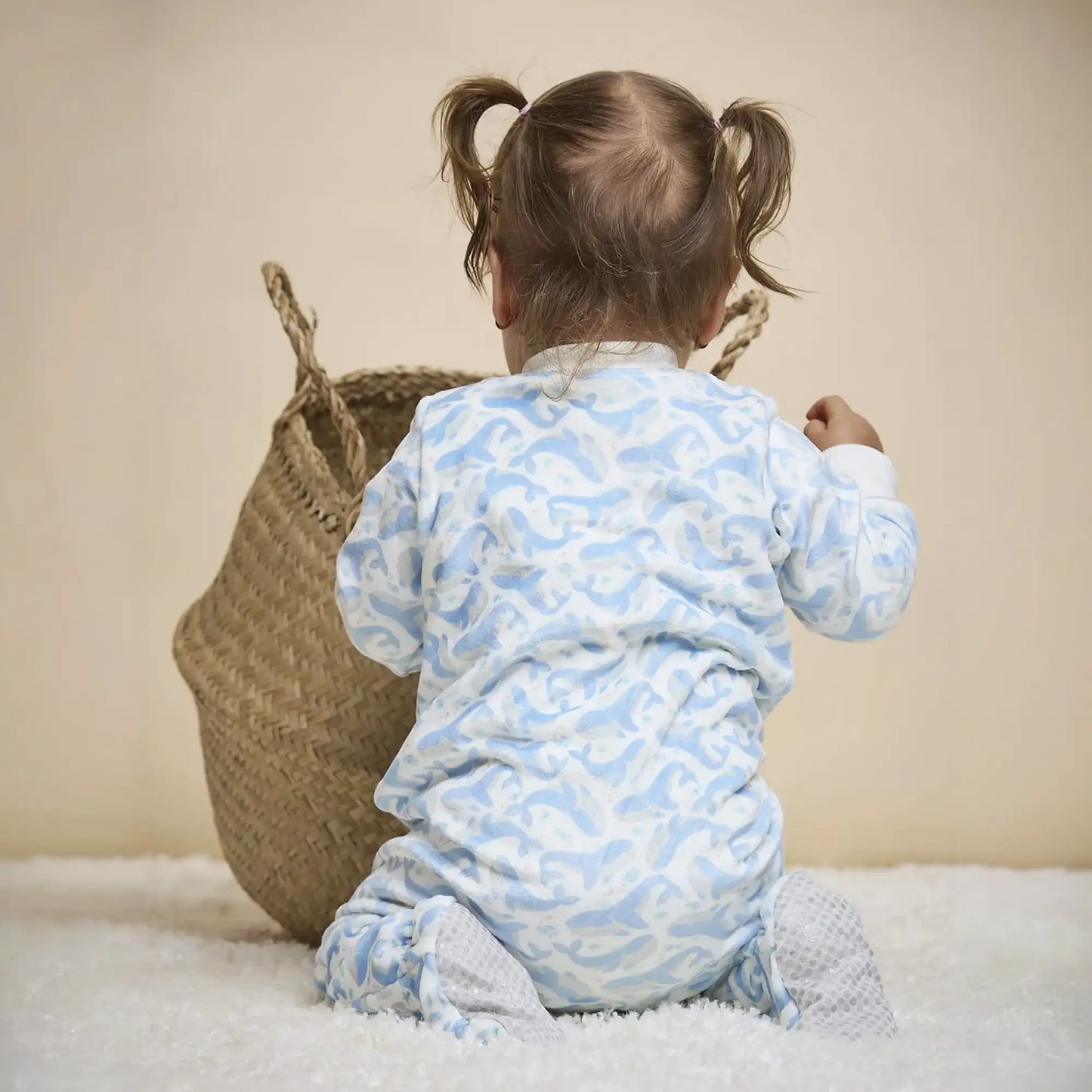 Pijama Fleece Enteriza Ballenas