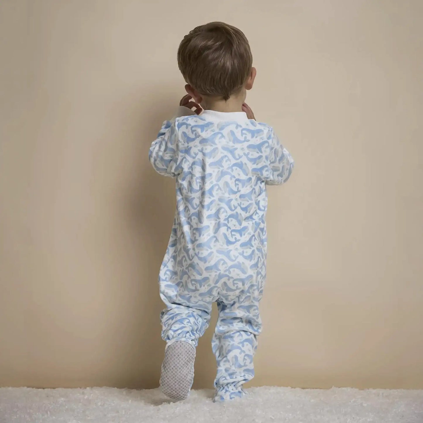 Pijama Fleece Enteriza Ballenas