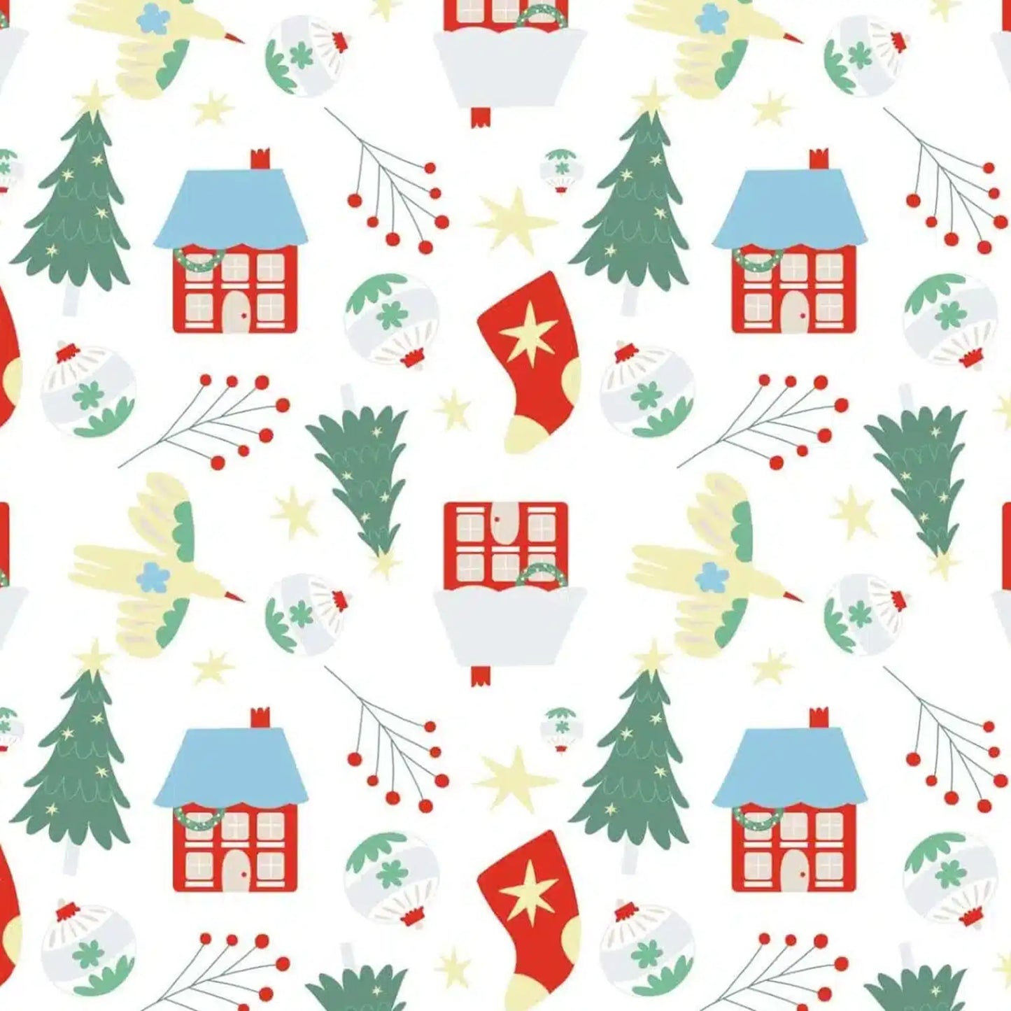Pijama Fleece Enteriza Navidad Casitas