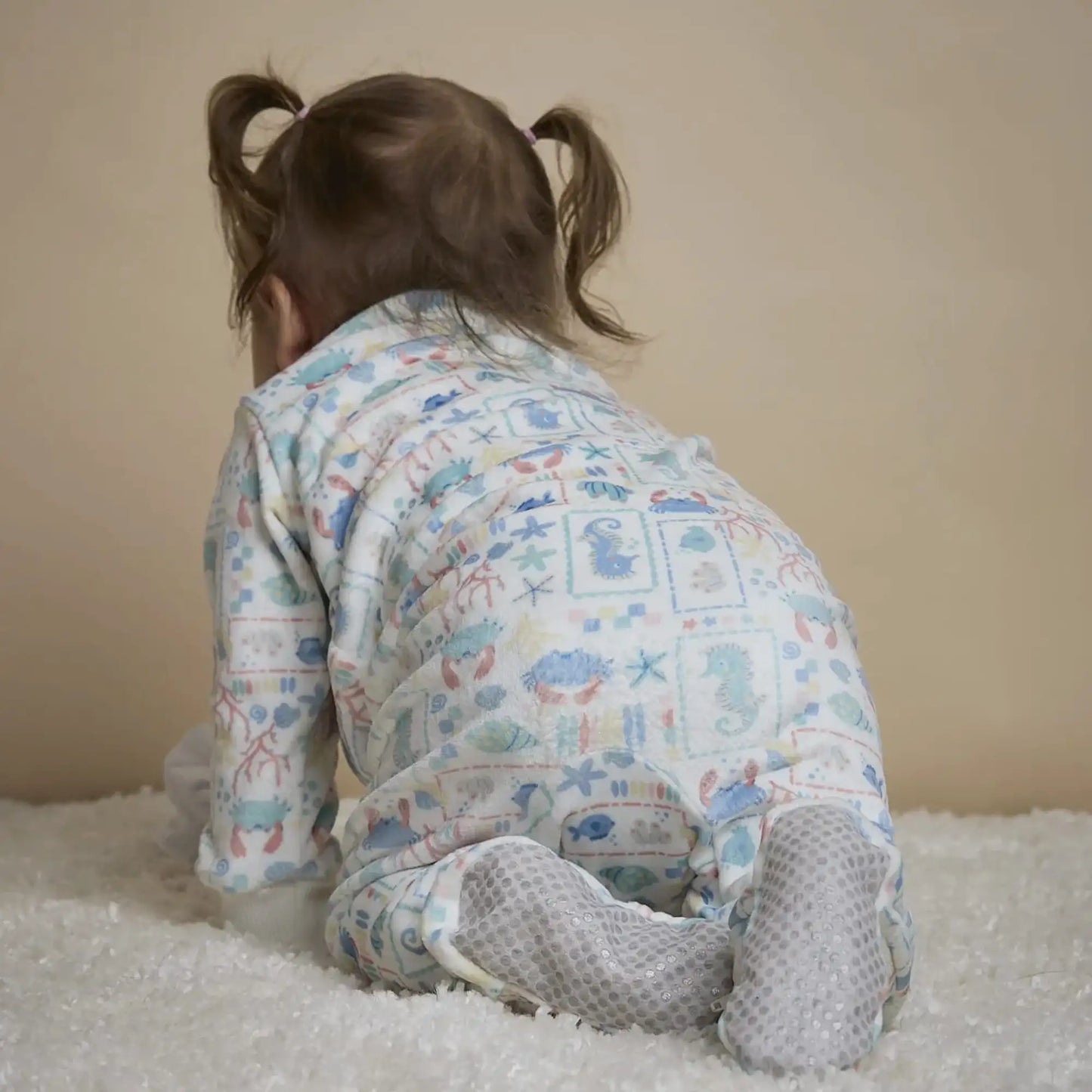 Pijama Fleece Enteriza Patch Marino