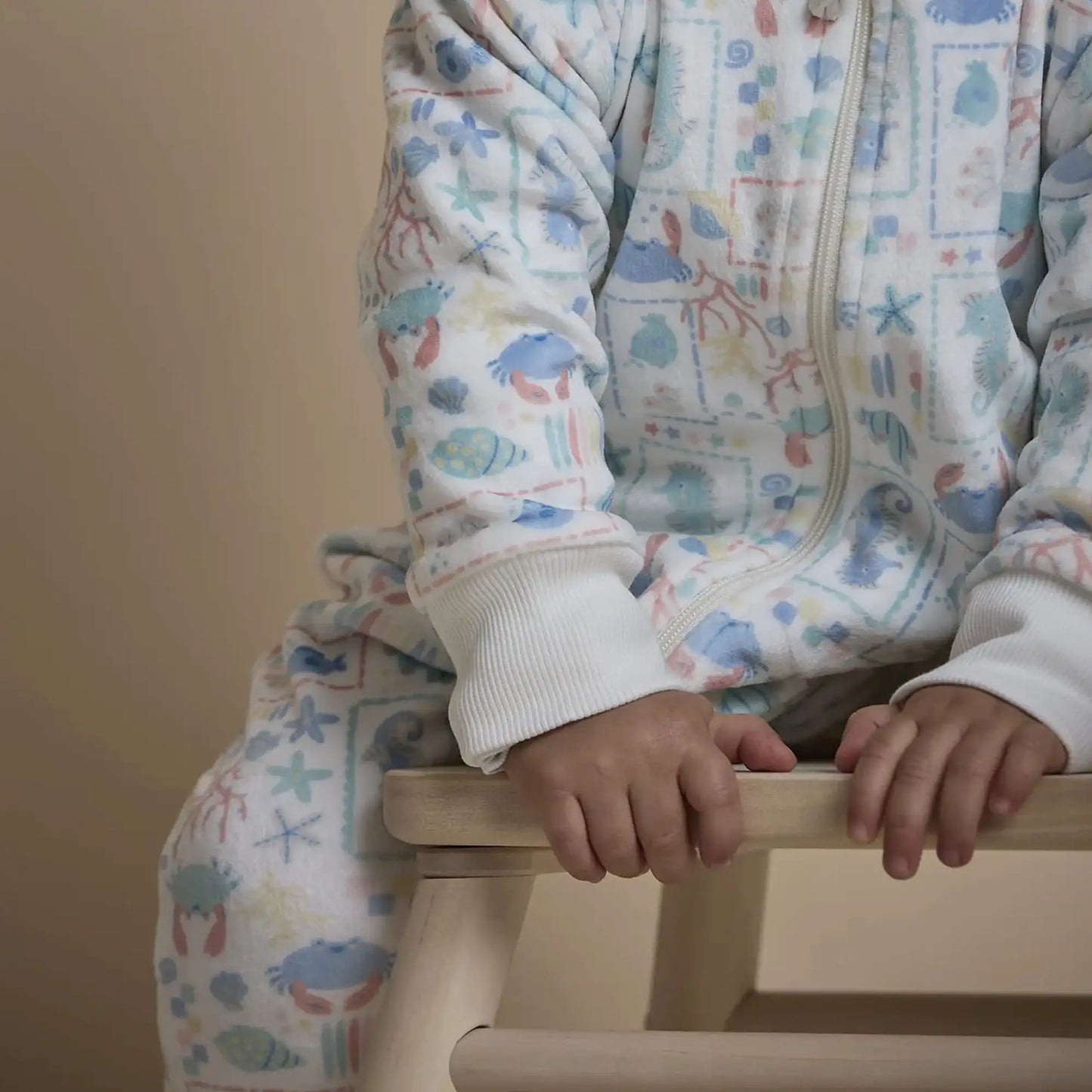 Pijama Fleece Enteriza Patch Marino