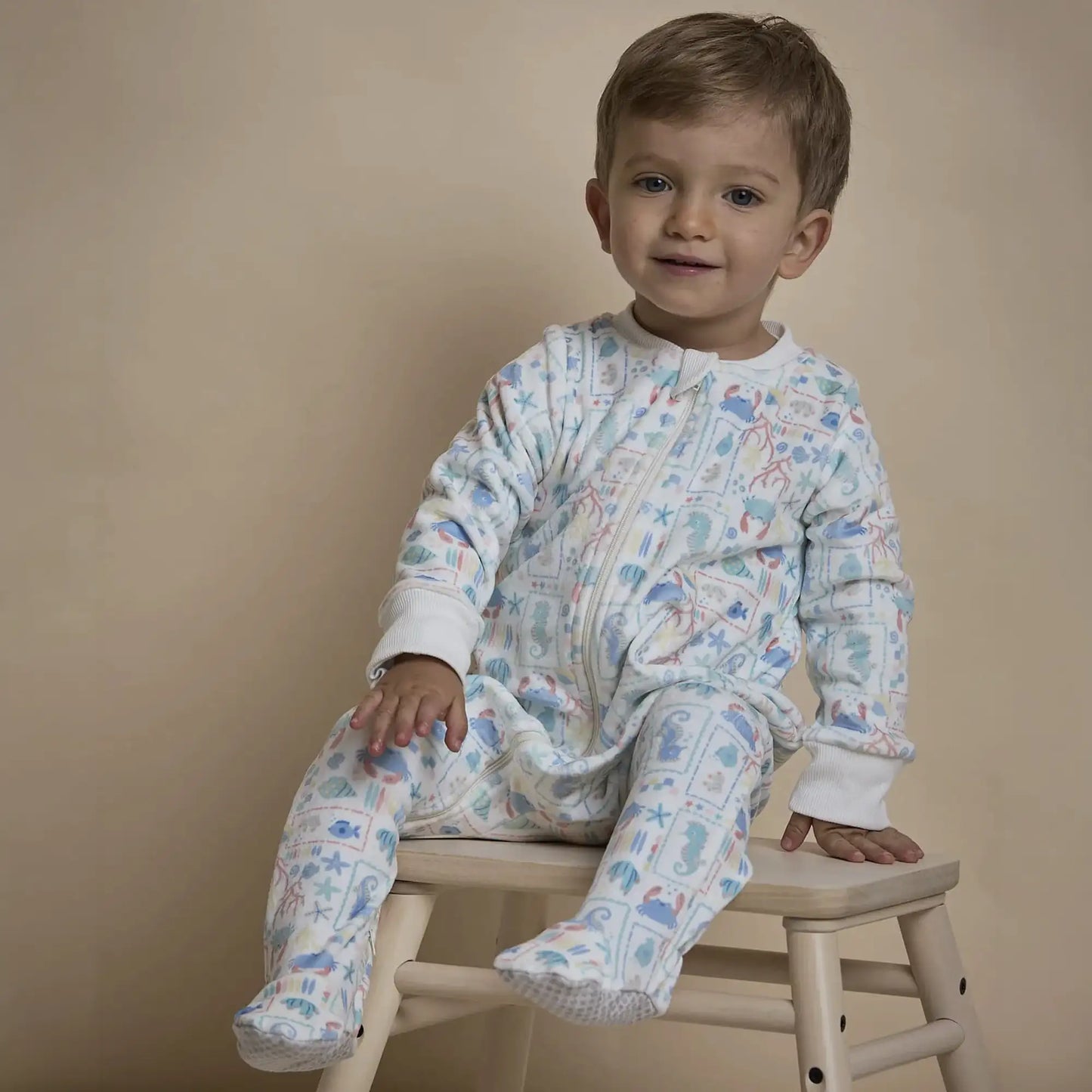Pijama Fleece Enteriza Patch Marino