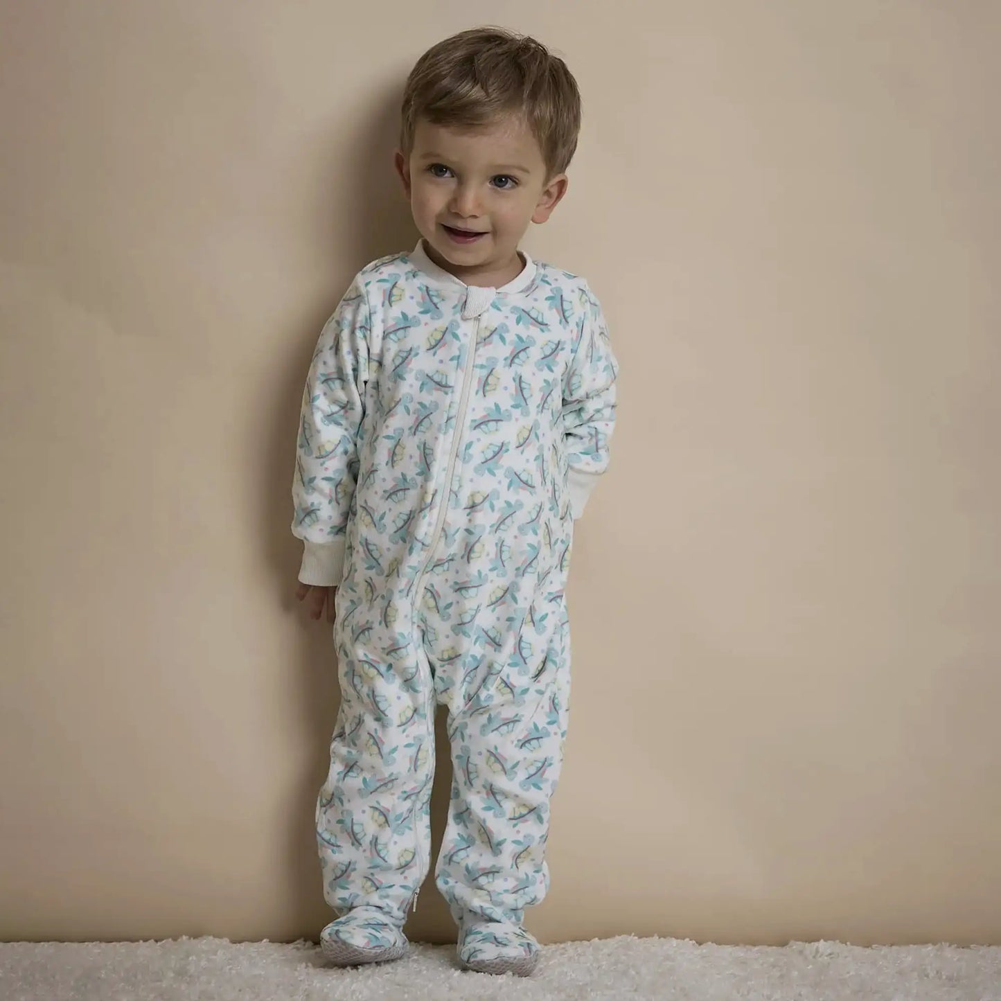 Pijama Fleece Enteriza Tortugas