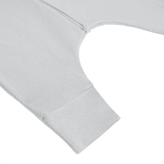 Saco de Dormir Fleece Pies Descubiertos Gris